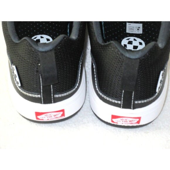 Vans Men's Zahba Leather Black White Striped Skate Shoes Various Sizes NIB - Picture 5 of 5